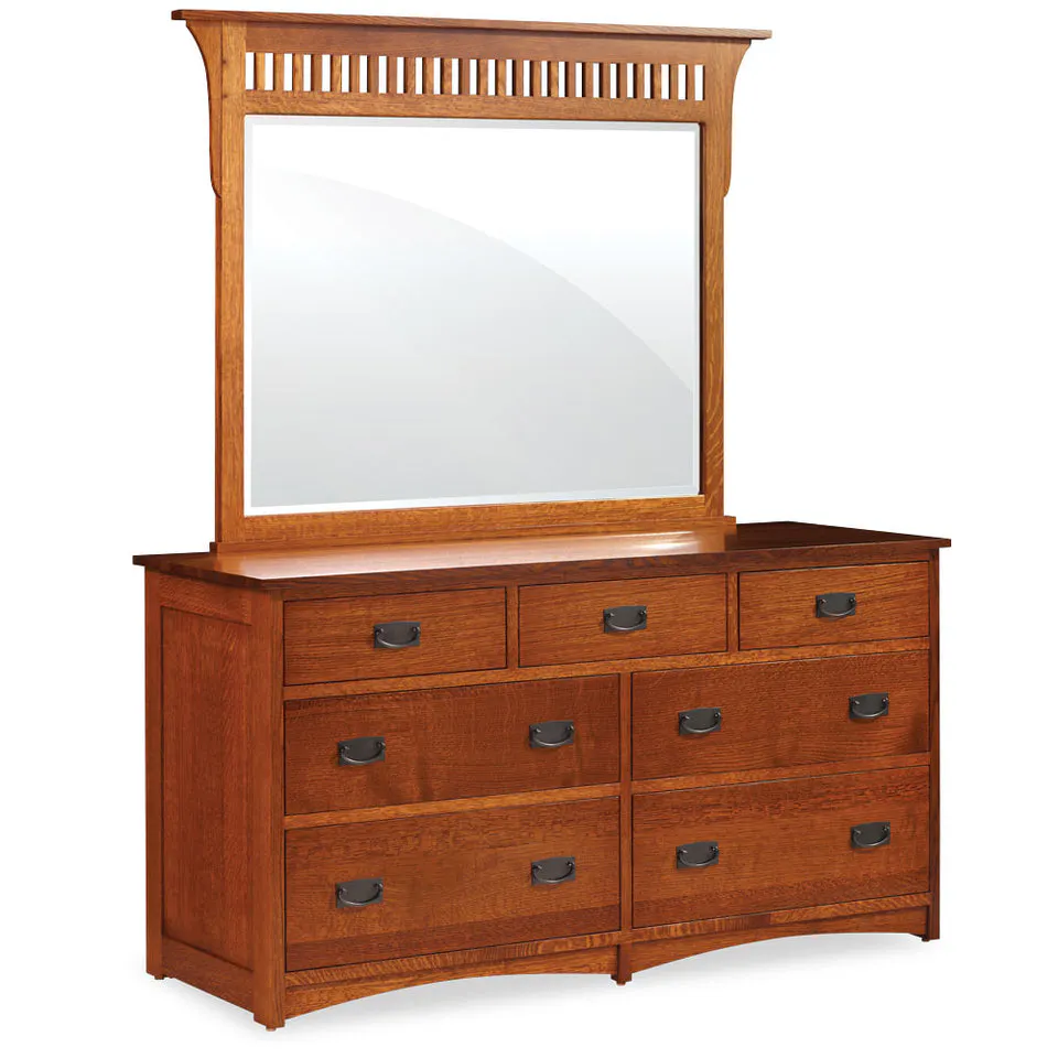 Simply Amish EC22070-7 Prairie Mission 7-Drawer Dresser, 71.5″