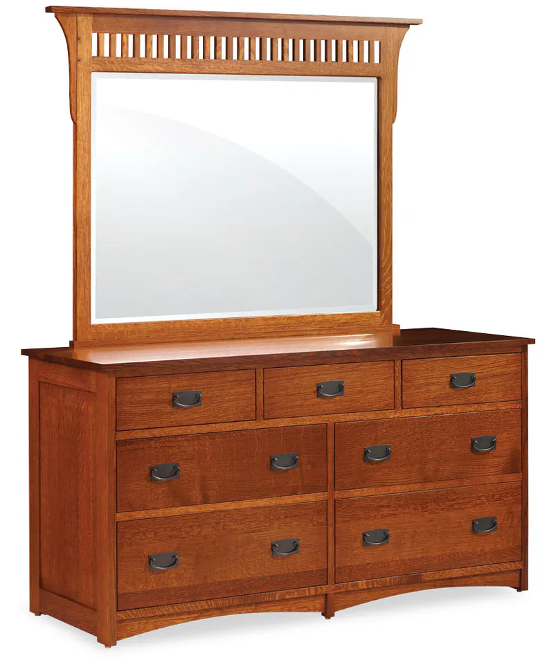 Simply Amish EC1607D Prairie Mission 7-Drawer Dresser, 61.5" Simply Amish EC1607D Prairie Mission 7-Drawer Dresser, 61.5"