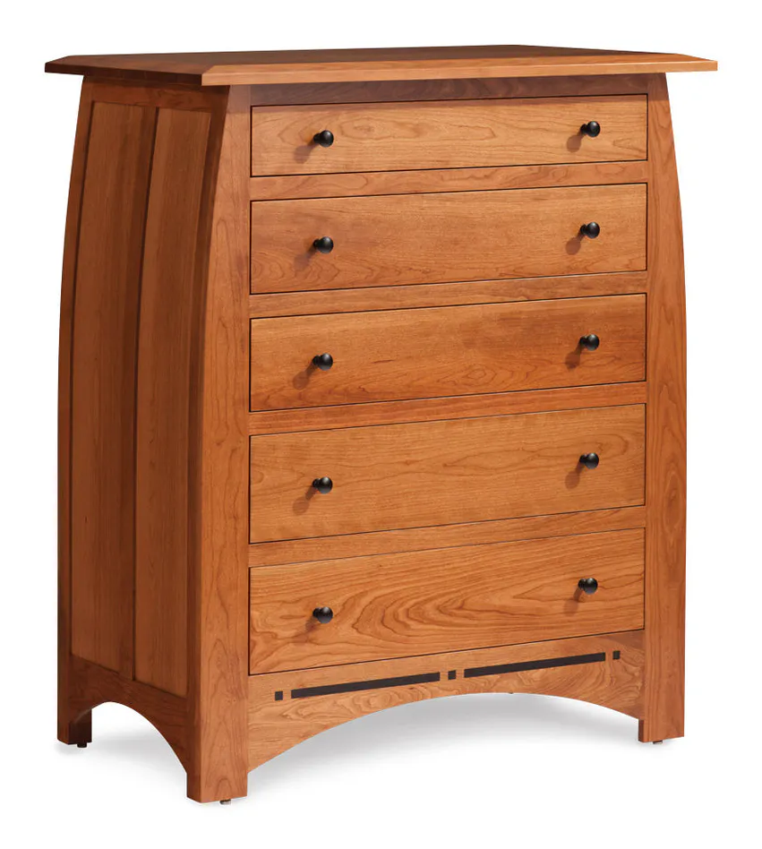 Simply Amish ECA1005D Aspen 5-Drawer Chest with Inlay Simply Amish ECA1005D Aspen 5-Drawer Chest with Inlay