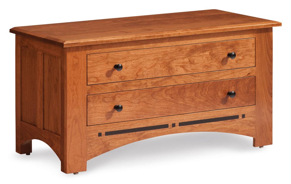 Simply Amish ECA155BC-F Aspen Blanket Chest with False Fronts and Inlay Simply Amish ECA155BC-F Aspen Blanket Chest with False Fronts and Inlay