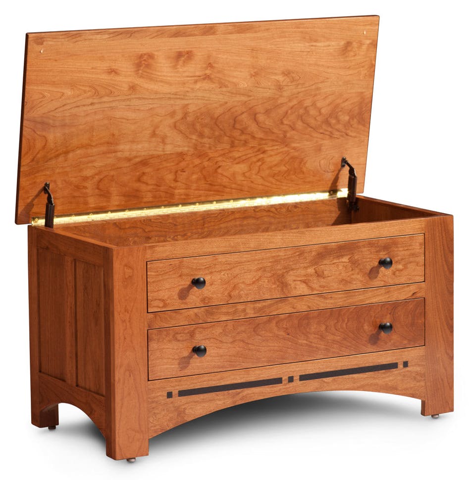 Simply Amish ECA155BC-F Aspen Blanket Chest with False Fronts and Inlay Simply Amish ECA155BC-F Aspen Blanket Chest with False Fronts and Inlay