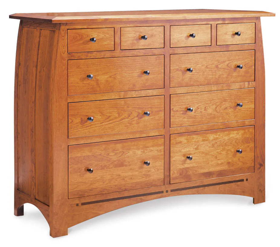 Simply Amish ECA24510B Aspen 10-Drawer Bureau with Inlay Simply Amish ECA24510B Aspen 10-Drawer Bureau with Inlay
