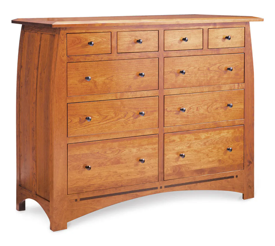 Simply Amish ECA24510B Aspen 10-Drawer Bureau with Inlay Simply Amish ECA24510B Aspen 10-Drawer Bureau with Inlay