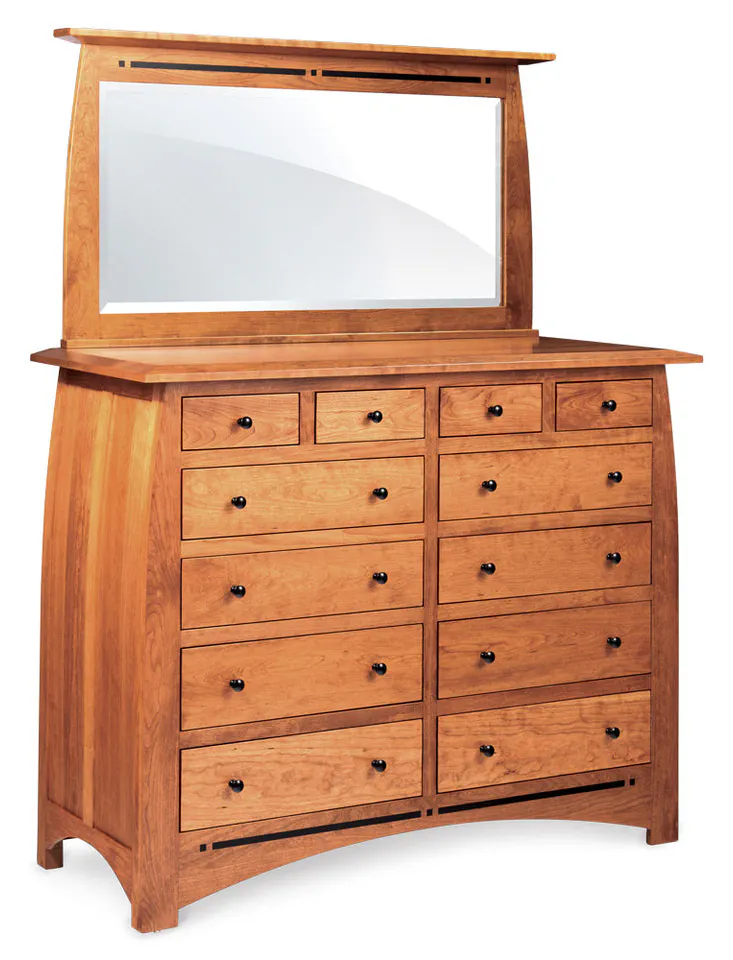 Simply Amish ECA24512B Aspen 12- Drawer Bureau with Inlay Simply Amish ECA24512B Aspen 12- Drawer Bureau with Inlay
