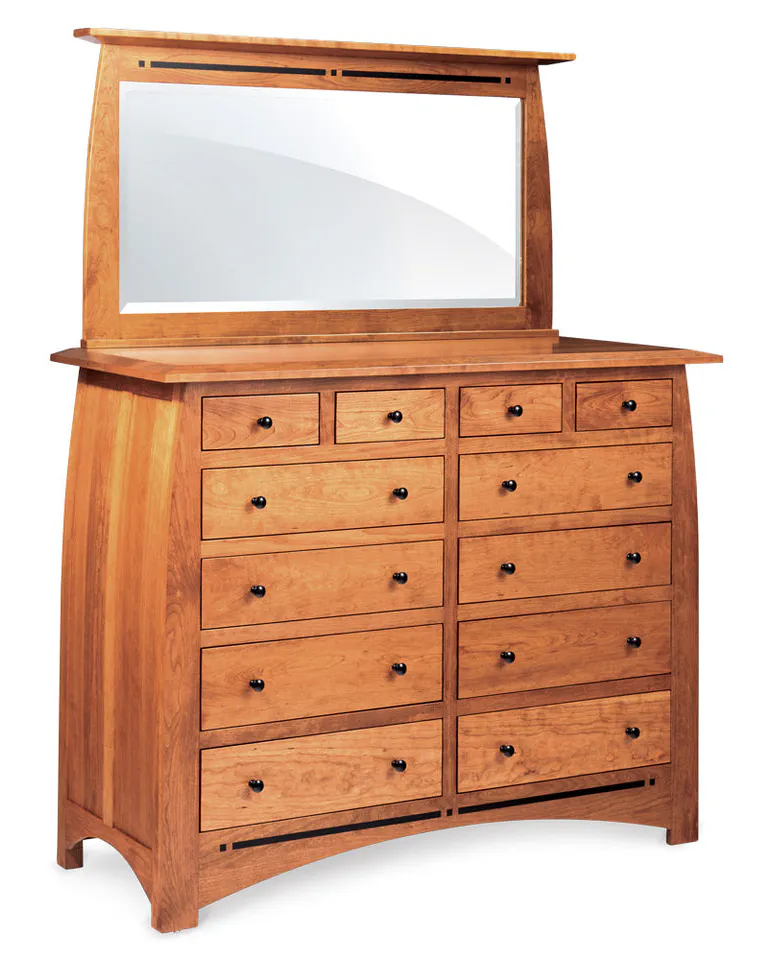 Simply Amish ECA24512B Aspen 12- Drawer Bureau with Inlay Simply Amish ECA24512B Aspen 12- Drawer Bureau with Inlay