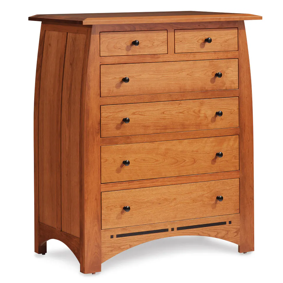 Simply Amish ECA1806D Aspen 6-Drawer Chest with Inlay