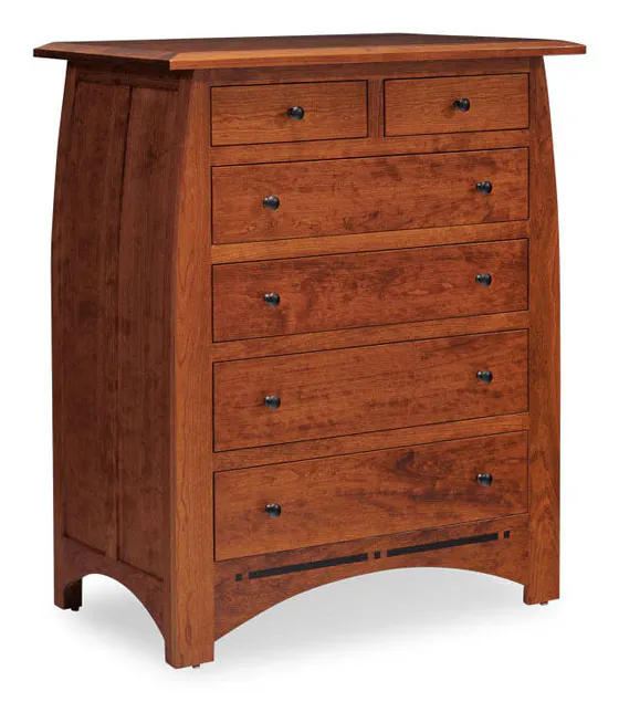 Simply Amish ECA1806D Aspen 6-Drawer Chest with Inlay Simply Amish ECA1806D Aspen 6-Drawer Chest with Inlay