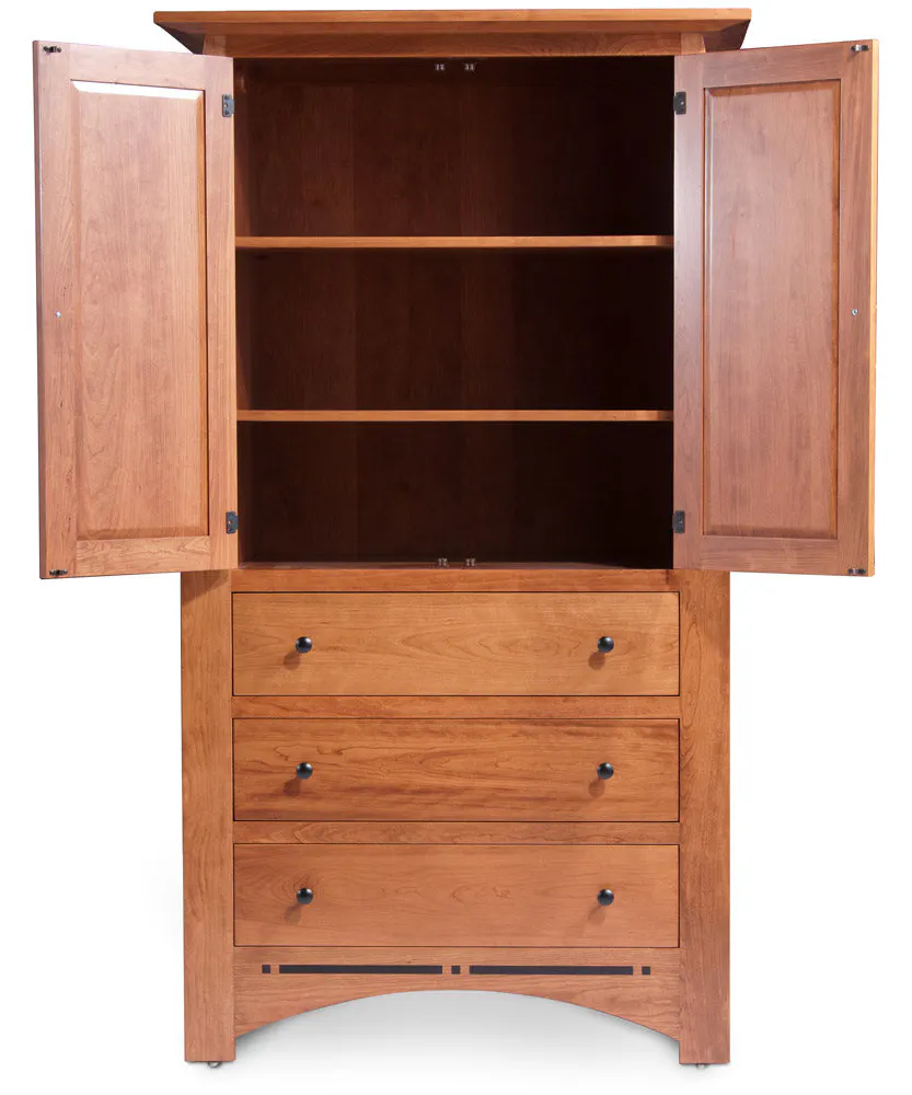 Simply Amish ECA1903DW Aspen 3-Drawer Wardrobe with Inlay Simply Amish ECA1903DW Aspen 3-Drawer Wardrobe with Inlay