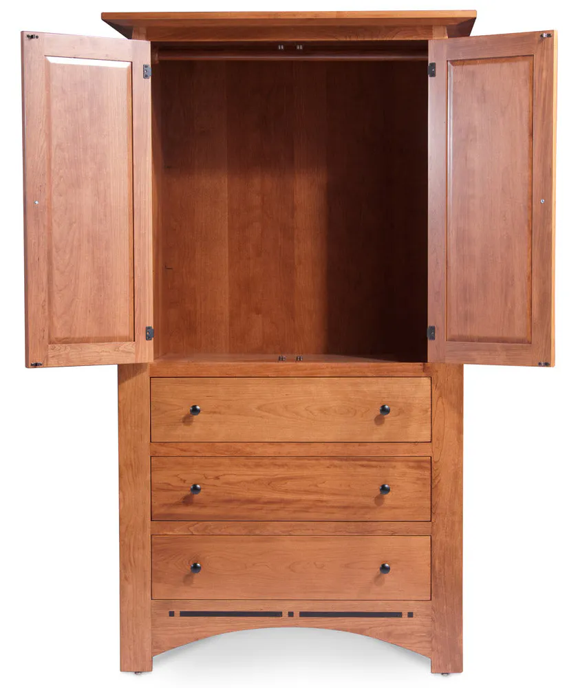 Simply Amish ECA1903DW Aspen 3-Drawer Wardrobe with Inlay Simply Amish ECA1903DW Aspen 3-Drawer Wardrobe with Inlay