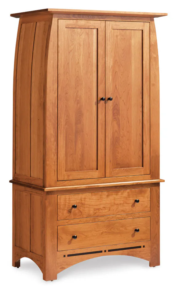 Simply Amish ECA205 Aspen Tall Armoire on Chest with Inlay Simply Amish ECA205 Aspen Tall Armoire on Chest with Inlay