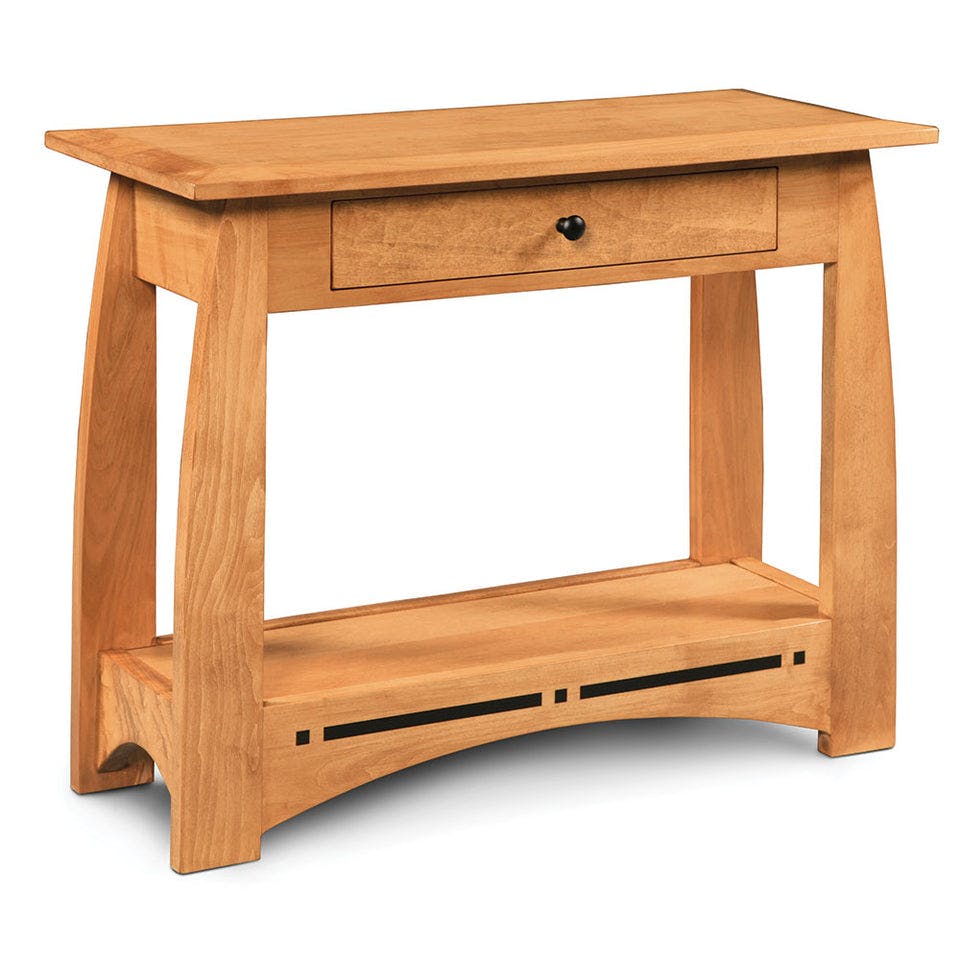 Simply Amish ECA725C Aspen 1- Drawer Console Table with Inlay