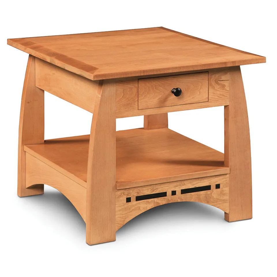 Simply Amish ECA735E Aspen 1-Drawer End Table with Inlay