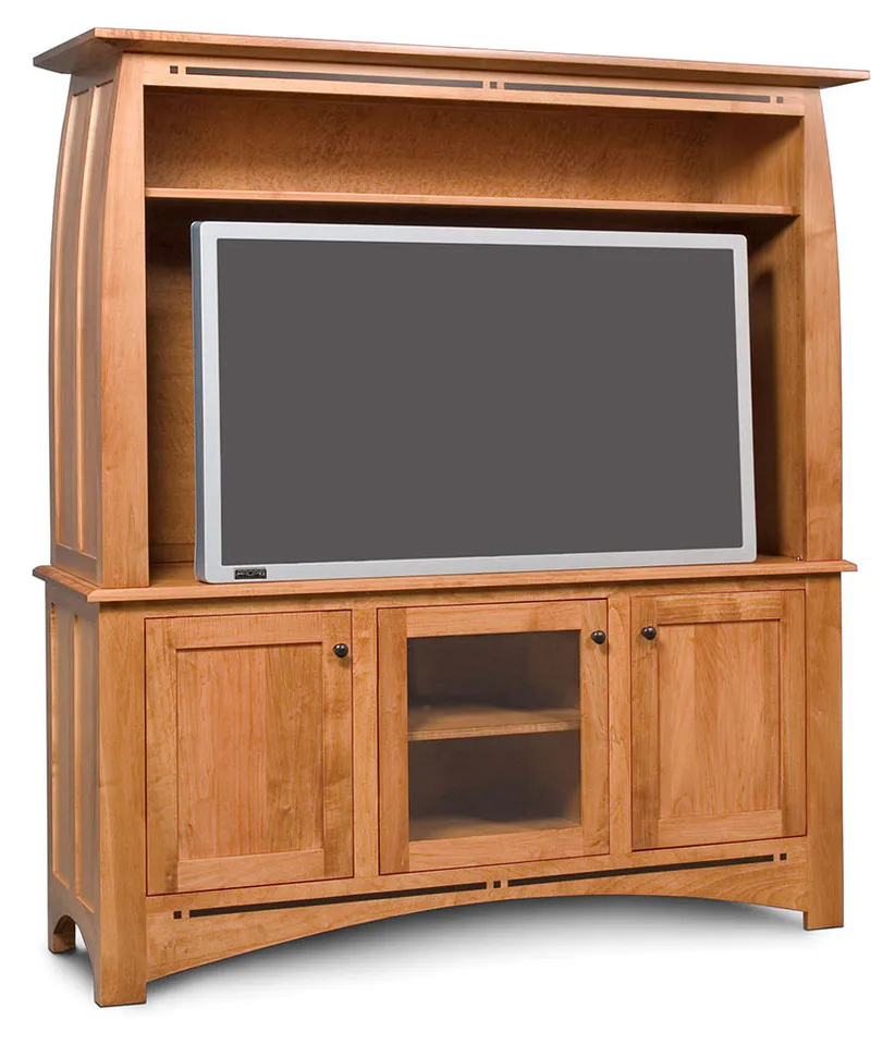 Simply Amish ECA760EC Aspen 2-Piece Widescreen Center with Inlay Simply Amish ECA760EC Aspen 2-Piece Widescreen Center with Inlay