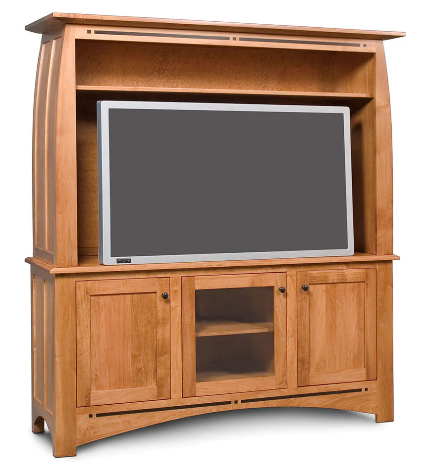 Simply Amish ECA760EC Aspen 2-Piece Widescreen Center with Inlay Simply Amish ECA760EC Aspen 2-Piece Widescreen Center with Inlay