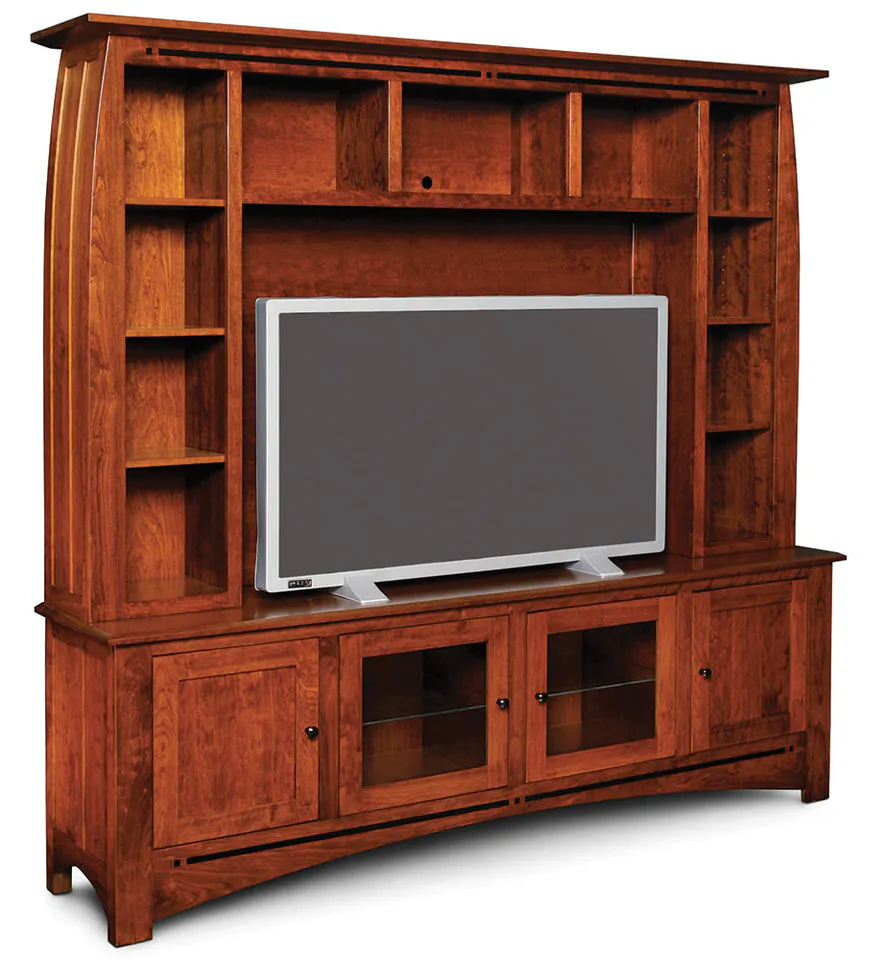 Simply Amish ECA785BO Aspen Deluxe Entertainment Center with Inlay Simply Amish ECA785BO Aspen Deluxe Entertainment Center with Inlay