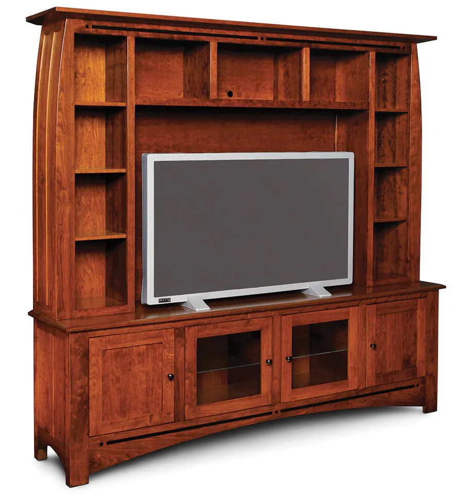 Simply Amish ECA785BO Aspen Deluxe Entertainment Center with Inlay Simply Amish ECA785BO Aspen Deluxe Entertainment Center with Inlay
