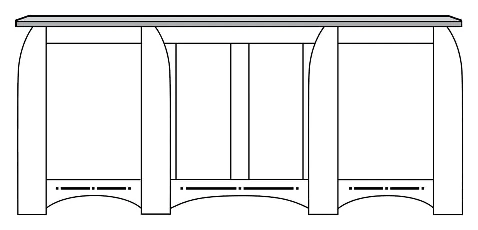 Simply Amish ECA800 Aspen Executive Desk with Inlay Simply Amish ECA800 Aspen Executive Desk with Inlay