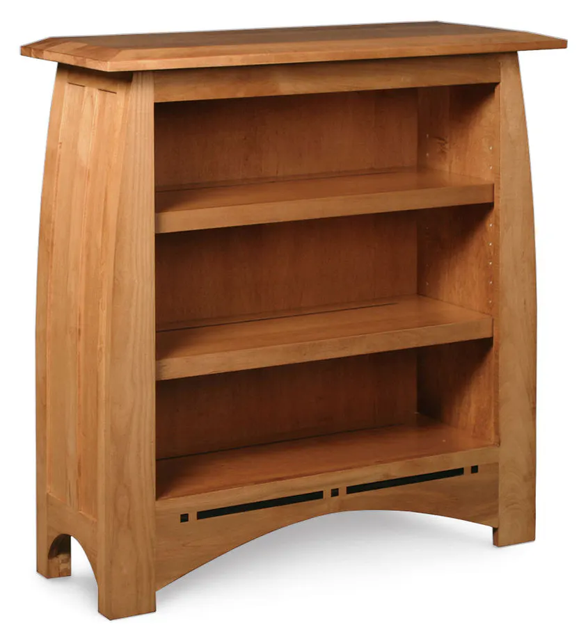 Simply Amish ECABC-OPN-3650 Aspen Short Open Bookcase with Inlay Simply Amish ECABC-OPN-3650 Aspen Short Open Bookcase with Inlay