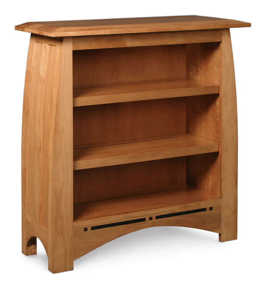 Simply Amish ECABC-OPN-3650 Aspen Short Open Bookcase with Inlay Simply Amish ECABC-OPN-3650 Aspen Short Open Bookcase with Inlay