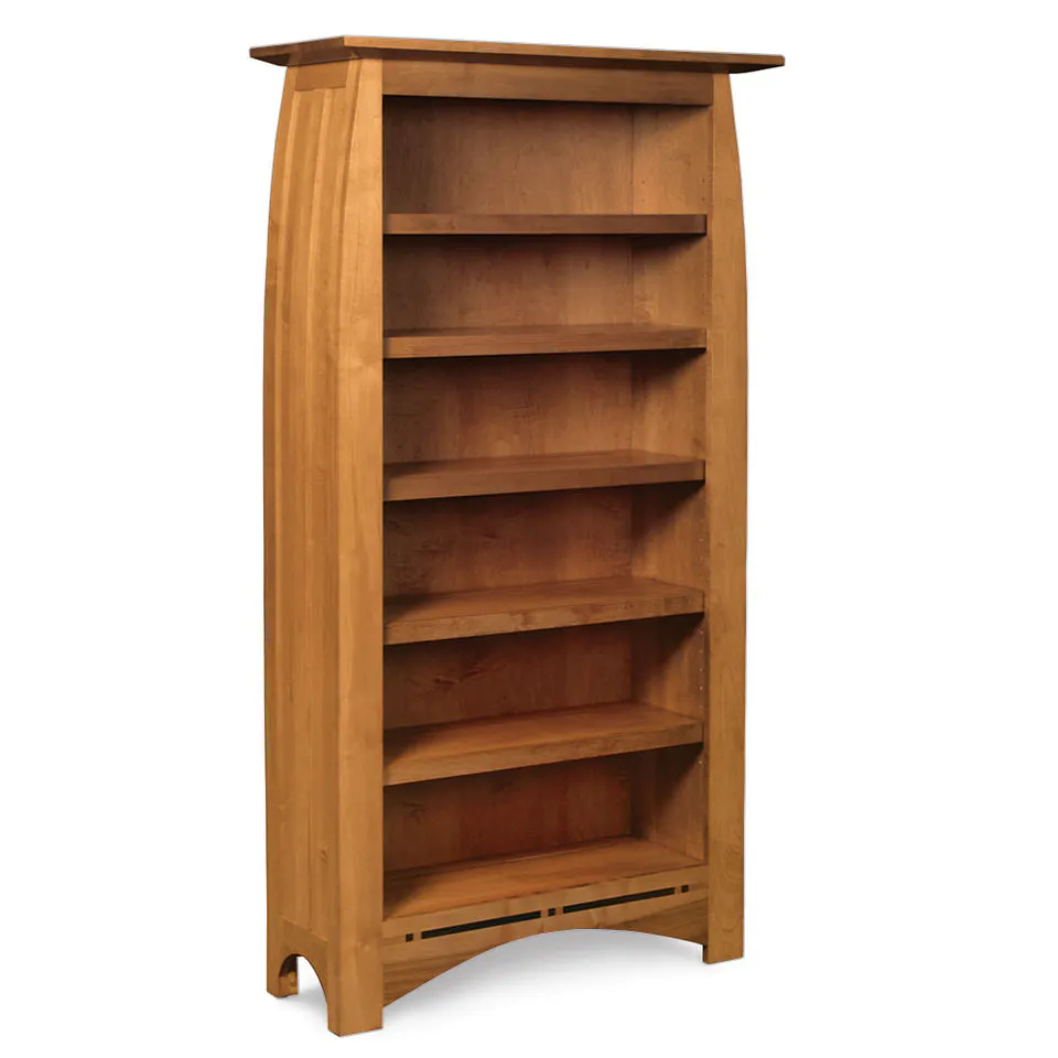 Simply Amish ECABC-OPN-3680 Aspen Tall Open Bookcase with Inlay