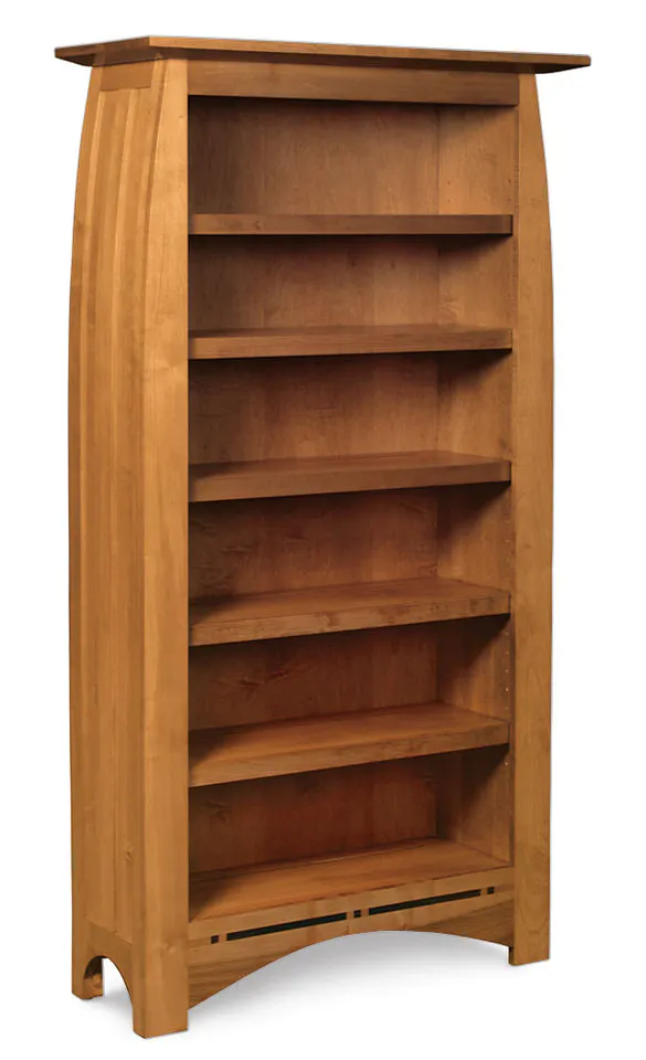 Simply Amish ECABC-OPN-3680 Aspen Tall Open Bookcase with Inlay Simply Amish ECABC-OPN-3680 Aspen Tall Open Bookcase with Inlay