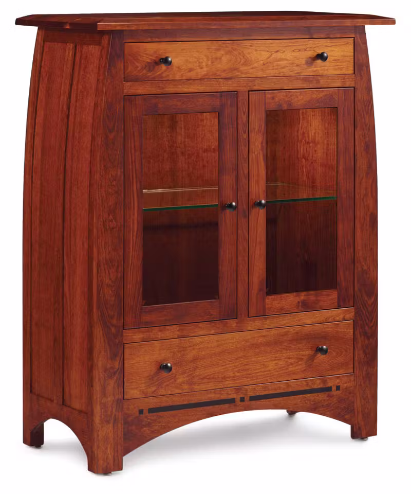 Simply Amish ECADC2G Aspen 2-Door Dining Cabinet With Inlay Simply Amish ECADC2G Aspen 2-Door Dining Cabinet With Inlay