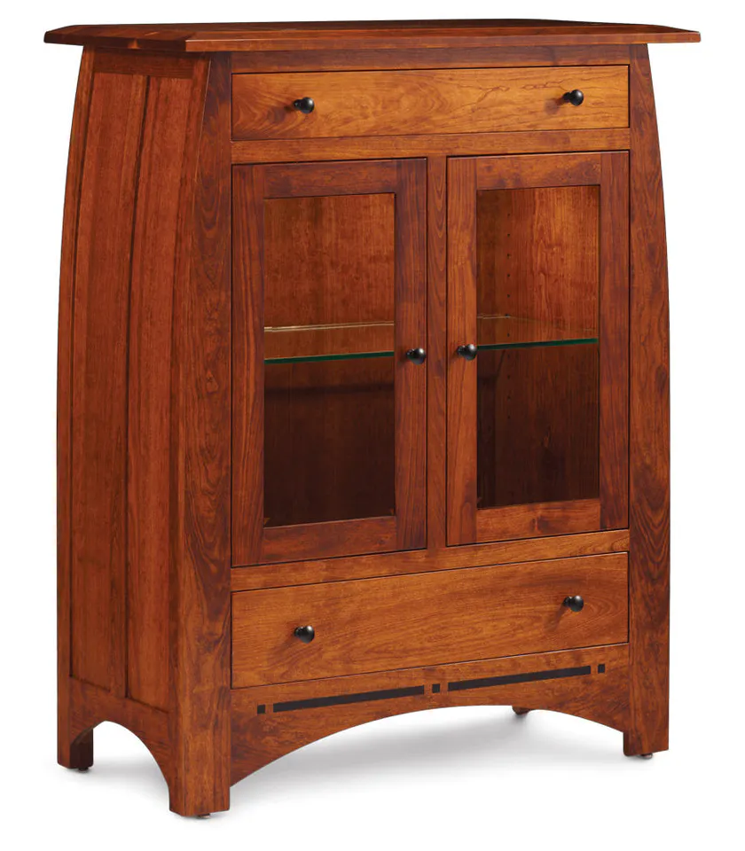 Simply Amish ECADC2G Aspen 2-Door Dining Cabinet With Inlay Simply Amish ECADC2G Aspen 2-Door Dining Cabinet With Inlay