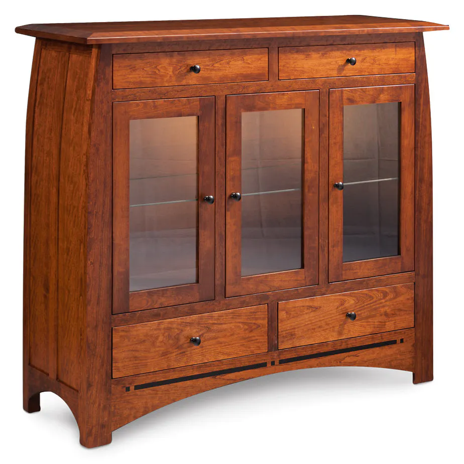 Simply Amish ECADC3W Aspen 3-Door Dining Cabinet With Inlay Simply Amish ECADC3W Aspen 3-Door Dining Cabinet With Inlay