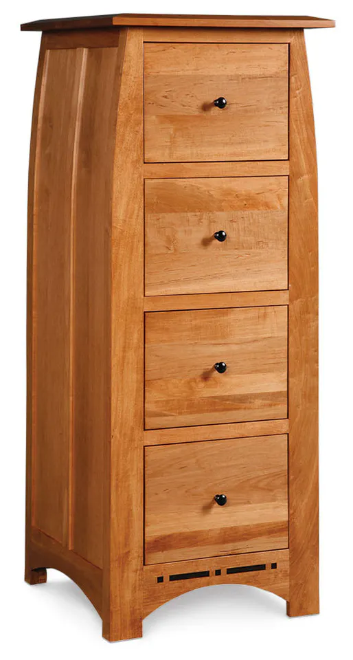 Simply Amish ECAFC4D Aspen 4 - Drawer File Cabinet with Inlay Simply Amish ECAFC4D Aspen 4 - Drawer File Cabinet with Inlay