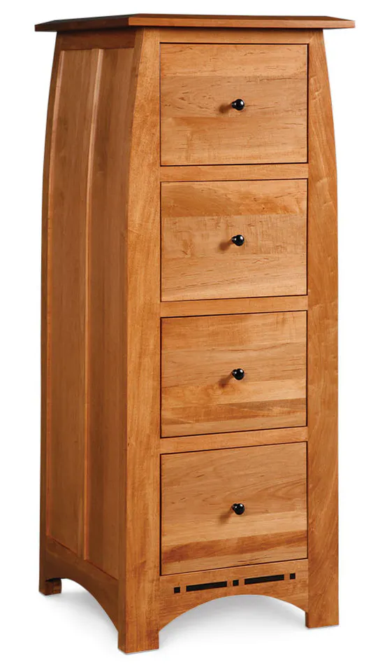Simply Amish ECAFC4D Aspen 4 - Drawer File Cabinet with Inlay Simply Amish ECAFC4D Aspen 4 - Drawer File Cabinet with Inlay