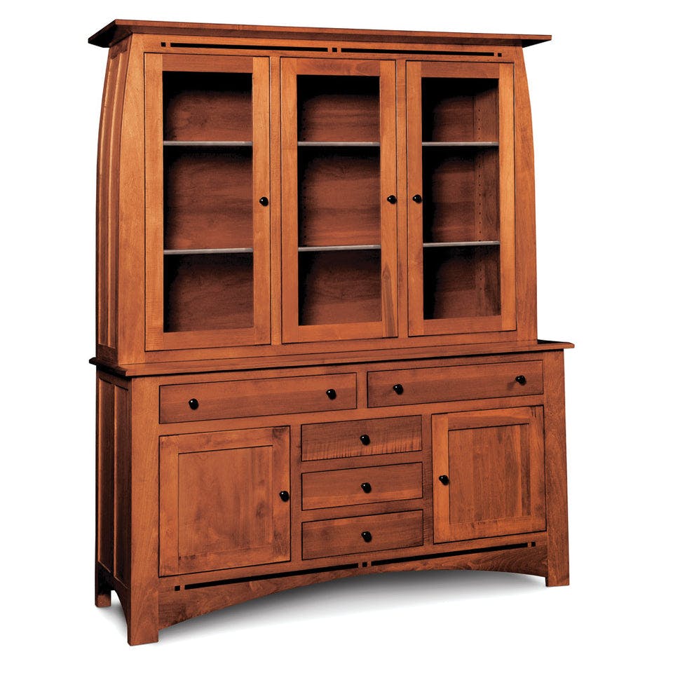 Simply Amish ESASP-J06/ESASP-C02B Aspen Closed Hutch with Inlay, Large