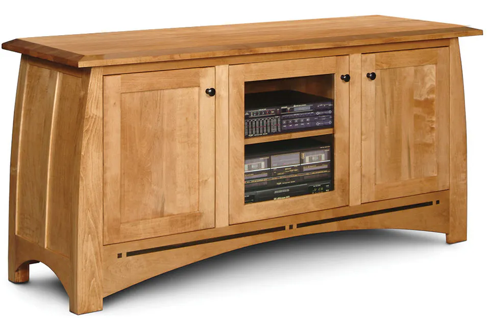 Simply Amish ECAHDTV Aspen 3-Door TV Stand with Inlay Simply Amish ECAHDTV Aspen 3-Door TV Stand with Inlay