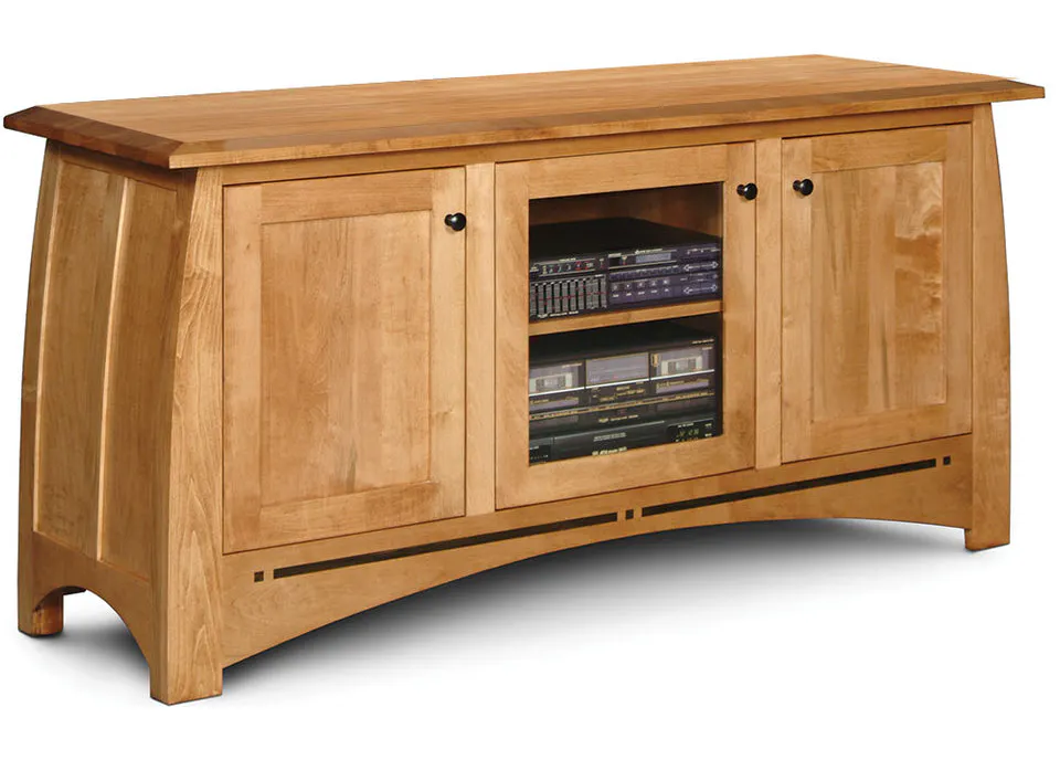 Simply Amish ECAHDTV Aspen 3-Door TV Stand with Inlay Simply Amish ECAHDTV Aspen 3-Door TV Stand with Inlay