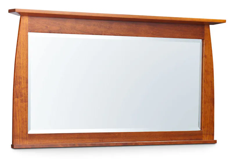 Simply Amish ECAM145 Aspen Bureau Mirror with Inlay, Medium Simply Amish ECAM145 Aspen Bureau Mirror with Inlay, Medium