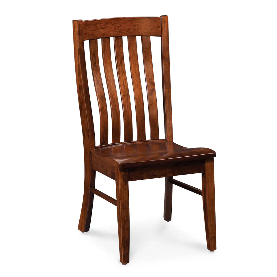 Simply Amish ECBRD-02A-L Bradford Side Chair w/ Leather Cushion Seat