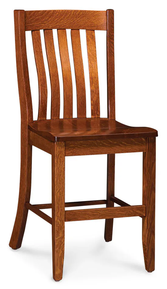 Simply Amish ECBRD-04B-L Bradford Stationary Barstool, 30" Seat Height Simply Amish ECBRD-04B-L Bradford Stationary Barstool, 30" Seat Height