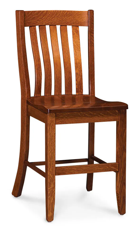Simply Amish ECBRD-04B-L Bradford Stationary Barstool, 30" Seat Height Simply Amish ECBRD-04B-L Bradford Stationary Barstool, 30" Seat Height
