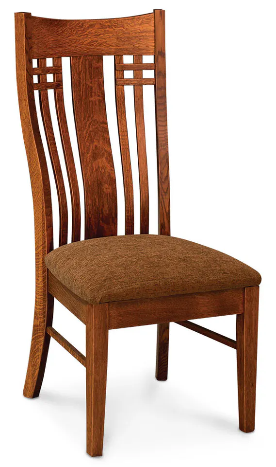 Simply Amish ECBRL-02A-L Bradley Side Chair w/ Leather Cushion Seat Simply Amish ECBRL-02A-L Bradley Side Chair w/ Leather Cushion Seat