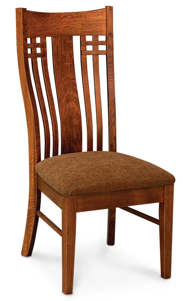 Simply Amish ECBRL-02A-L Bradley Side Chair w/ Leather Cushion Seat Simply Amish ECBRL-02A-L Bradley Side Chair w/ Leather Cushion Seat