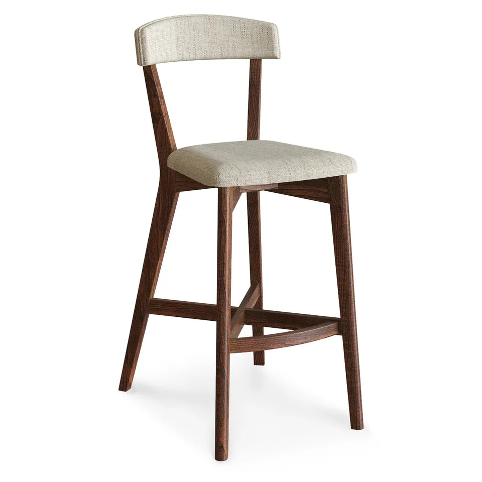Simply Amish ECCLE-04B Cole Stationary Barstool – 30” Seat Height