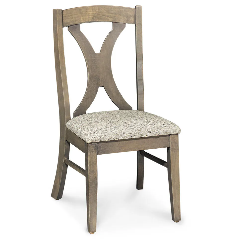 Simply Amish ECHAP-02A-L Hampton Side Chair w/ Leather Cushion Seat