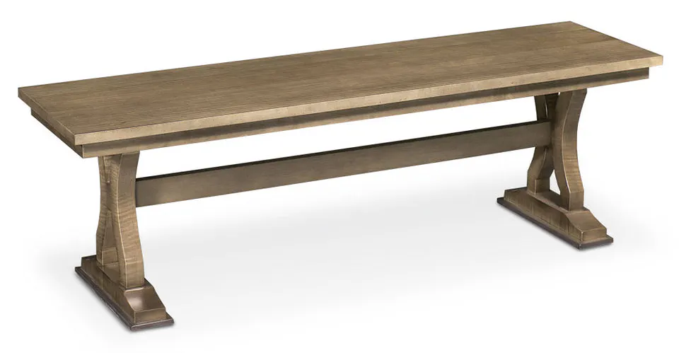 Simply Amish ECHAP-13G-W Hamptons Dining Trestle Bench, 96" Seat Height Simply Amish ECHAP-13G-W Hamptons Dining Trestle Bench, 96" Seat Height