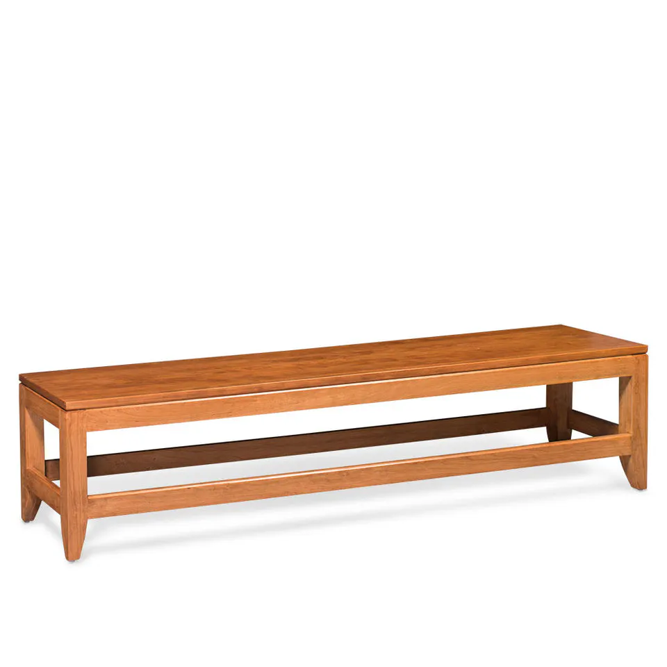 Simply Amish ECJUS-12A-L Justine Dining Bench, 36" w/ Leather Cushion Seat Simply Amish ECJUS-12A-L Justine Dining Bench, 36" w/ Leather Cushion Seat
