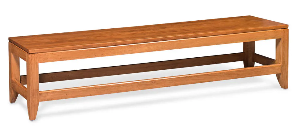 Simply Amish ECJUS-12A-W Justine Dining Bench, 36" w/ Wood Seat Simply Amish ECJUS-12A-W Justine Dining Bench, 36" w/ Wood Seat