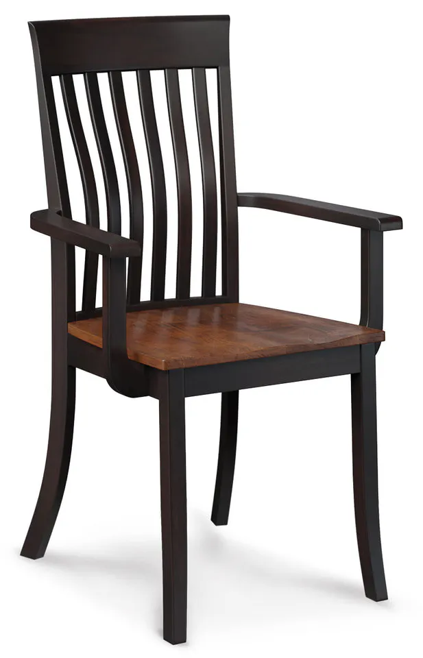 Simply Amish ECLO3-01A-W Loft III Arm Chair w/ Wood Seat Simply Amish ECLO3-01A-W Loft III Arm Chair w/ Wood Seat