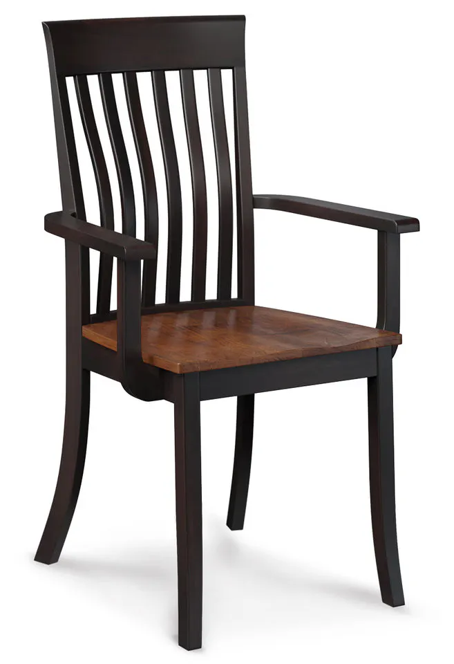 Simply Amish ECLO3-01A-W Loft III Arm Chair w/ Wood Seat Simply Amish ECLO3-01A-W Loft III Arm Chair w/ Wood Seat