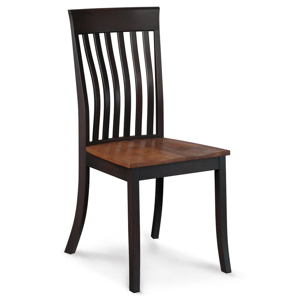 Simply Amish ECLO3-02A-L Loft III Side Chair w/ Leather Cushion Seat