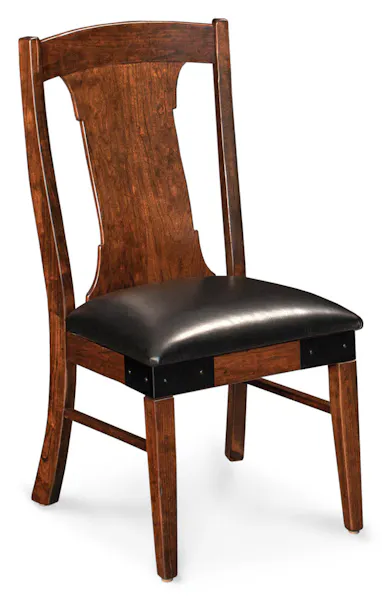 Simply Amish ECMOK-02A-L Montauk Side Chair w/ Leather Cushion Seat Simply Amish ECMOK-02A-L Montauk Side Chair w/ Leather Cushion Seat