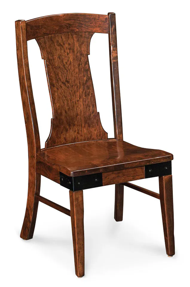 Simply Amish ECMOK-02A-L Montauk Side Chair w/ Leather Cushion Seat Simply Amish ECMOK-02A-L Montauk Side Chair w/ Leather Cushion Seat