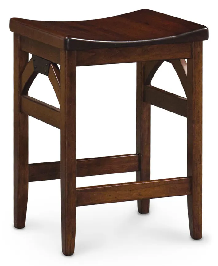 Simply Amish ECTRB-08B-F B&O Railroad Trestle Bridge Backless Stationary Barstool, 30" Seat Height w/ Fabric Cushion Seat Simply Amish ECTRB-08B-F B&O Railroad Trestle Bridge Backless Stationary Barstool, 30" Seat Height w/ Fabric Cushion Seat
